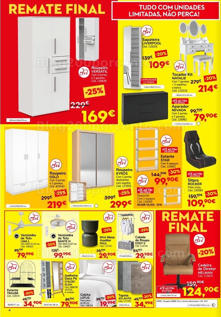 Antevisão Folheto CONFORAMA Saldos Remate Final Promoções de 16 a 29 julho